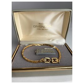 Pulseira de aço vintage Givenchy dourada nova Dourado