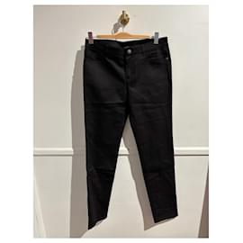 Jeans CHANEL T.FR 42 Cotone Nero