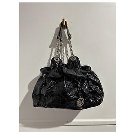 Sacs à main DIOR T. Cuir verni Noir