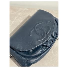 Chanel-CHANEL Handbags T.  Leather-Blue