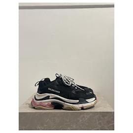 Balenciaga-BALENCIAGA Trainers T.EU 37 Leather-Black