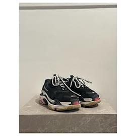 Balenciaga-BALENCIAGA Trainers T.EU 37 Leather-Black