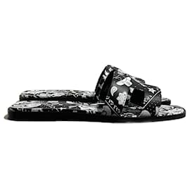 Hermès-HERMES Sandals T.EU 38.5 Leather-Black