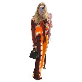 Autre Marque MARCO DE VINCENZO Tops T.International M Seda Naranja