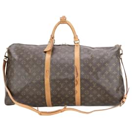 Louis Vuitton-Louis Vuitton Monogram Keepall Bandouliere 60-Brown,Monogram