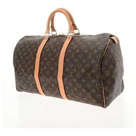 Louis Vuitton-Louis Vuitton Monogram Keepall 50 Boston Bag-Brown