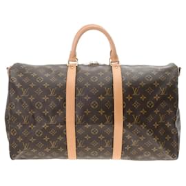 Louis Vuitton-Louis Vuitton Monogram Keepall Bandouliere 50-Brown