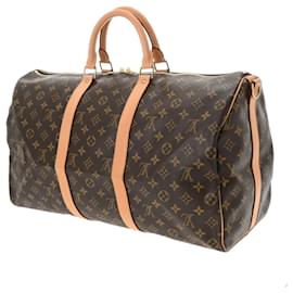 Louis Vuitton-Louis Vuitton Monogram Keepall Bandouliere 50-Brown