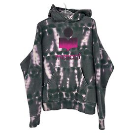 Isabel Marant Etoile Hoodie Tie Dye Isabel Marant Pink Grau Lila Anthrazitgrau