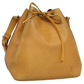 Louis Vuitton-LOUIS VUITTON Epi Petit Noe Shoulder Bag Yellow M44109 LV Auth EC352-Yellow