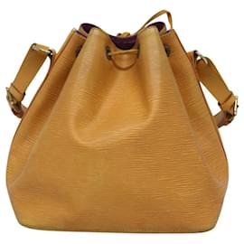 Louis Vuitton-LOUIS VUITTON Epi Petit Noe Shoulder Bag Yellow M44109 LV Auth EC352-Yellow