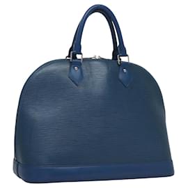 Louis Vuitton-LOUIS VUITTON Epi Alma MM Hand Bag Toledo Blue M40944 LV Auth EC146-Blue