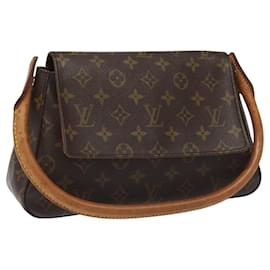 Louis Vuitton-LOUIS VUITTON Monogram Mini Looping Shoulder Bag M51147 LV Auth yk17677-Monogram