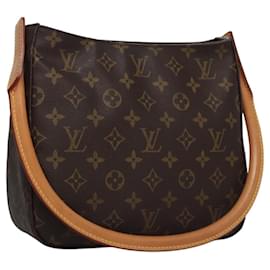 Louis Vuitton-LOUIS VUITTON Monogram Looping MM Shoulder Bag M51146 LV Auth 60746-Monogram