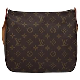 Louis Vuitton-LOUIS VUITTON Monogram Looping MM Shoulder Bag M51146 LV Auth 60746-Monogram