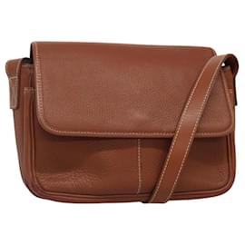 Autre Marque-Burberrys Shoulder Bag Leather Brown Auth ti2788-Brown