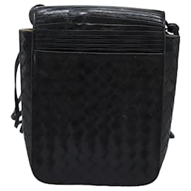 Autre Marque-BOTTEGA VENETA INTRECCIATO Shoulder Bag Leather Black Auth bs23146-Black