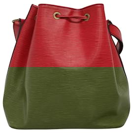 Louis Vuitton-LOUIS VUITTON Epi Petit Noe Shoulder Bag Red M44107 LV Auth bs23409-Red
