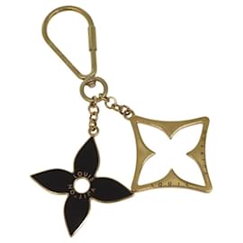 Louis Vuitton-LOUIS VUITTON Porte Cles Puzzle Charm metal Gold M65218 LV Auth 112880-Golden