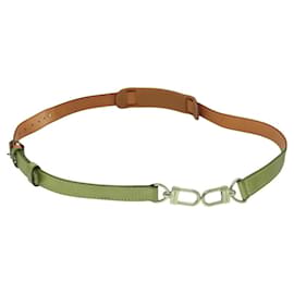 Louis Vuitton-LOUIS VUITTON Adjustable Shoulder Strap Leather 36.2""-43.3"" Beige Auth MY075-Beige