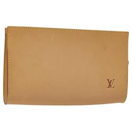 Louis Vuitton-LOUIS VUITTON Nomad Leather Bucket PM Pouch Beige LV Auth BA441-Beige
