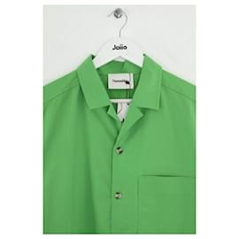 Nanushka-Cotton shirt-Green