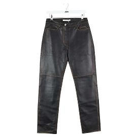 Autre Marque Gerade Lederhosen Schwarz