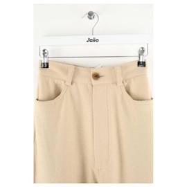 Autre Marque-Straight wool trousers-Beige