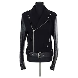 Acne-Leather jacket-Blue