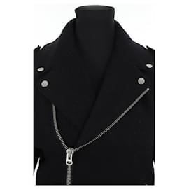 Acne-Leather jacket-Blue
