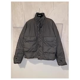 Dries Van Noten-Veste en duvet matelassée Cargo-Gris