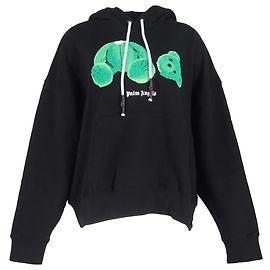Palm Angels Kill The Bear Hoodie aus schwarzer Baumwolle Schwarz