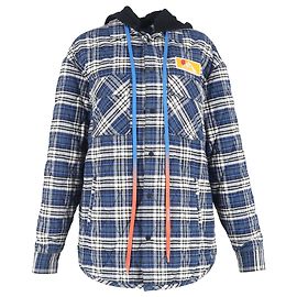 Off White Off-White Flanelljacke aus blauer Baumwolle Andere
