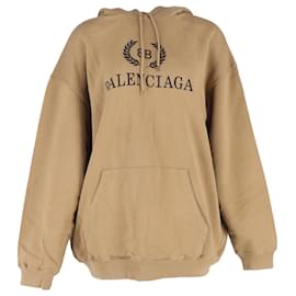 Balenciaga-Balenciaga Laurier Sweatshirt Hoodie In Brown Cotton-Brown