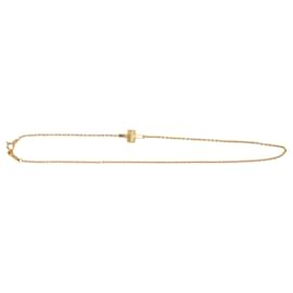 Tiffany & Co-Pulseira de corrente dupla T em metal dourado da Tiffany & Co-Dourado