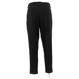 Saint Laurent-SAINT LAURENT Trousers T.FR 38 Wool-Black
