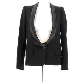 BALMAIN Jackets T.FR 36 Wool Black