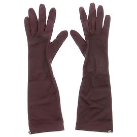 MAGDA BUTRYM Gloves T.International M Leather Dark red