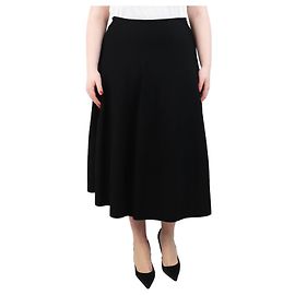 The row Jupe midi plissée noire - taille XL Noir