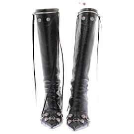 Balenciaga-BALENCIAGA Boots T.EU 39 Leather-Black
