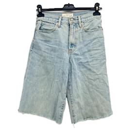 Autre Marque-NON SIGNE / UNSIGNED Shorts T.FR 34 Cotton-Blue