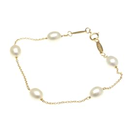 Tiffany & Co-Pulseira de charme de pérola de água doce Tiffany By the Yard-Dourado