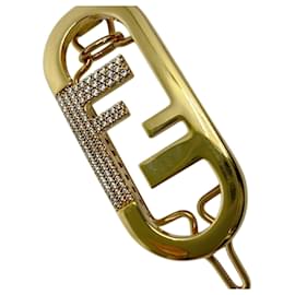 Fendi-Fendi Gold Hair Pin-Golden