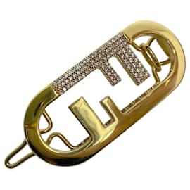 Fendi-Fendi Gold Hair Pin-Golden