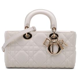Dior White Medium Technical Fabric Macrocannage Lady D Joy White