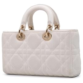 Dior-Dior White Medium Technical Fabric Macrocannage Lady D Joy-White