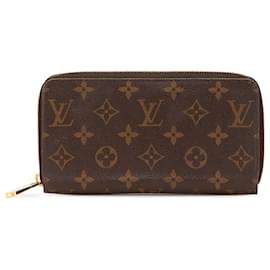 Louis Vuitton-Louis Vuitton Brown Monogram Zippy Long Wallet-Brown
