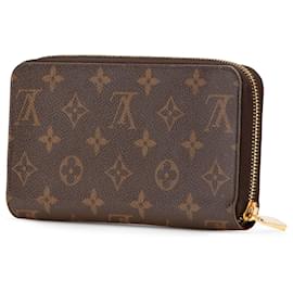 Louis Vuitton-Louis Vuitton Brown Monogram Zippy Long Wallet-Brown