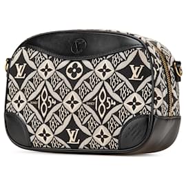 Louis Vuitton-Louis Vuitton Black Mini Monogram Jacquard Since 1854 Deauville-Black