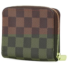 Louis Vuitton-Louis Vuitton Brown Damier Ebene Zippy Coin Purse-Brown